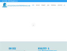 Tablet Screenshot of byggfokus.com